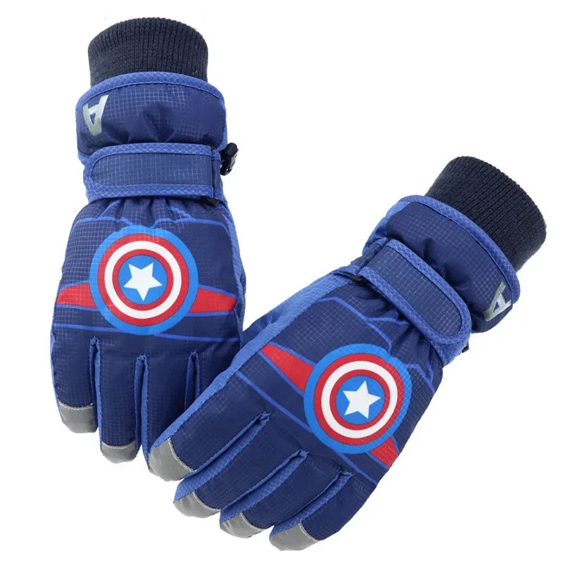 Hasbro Spider-Man Iron Man Elsa Princess Five-Finger Outdoor Gloves - Image 8