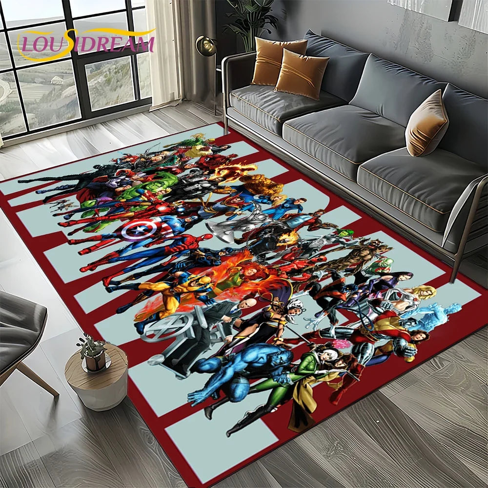 Spider-Man Marvel Avengers Cartoon Rug - Image 10