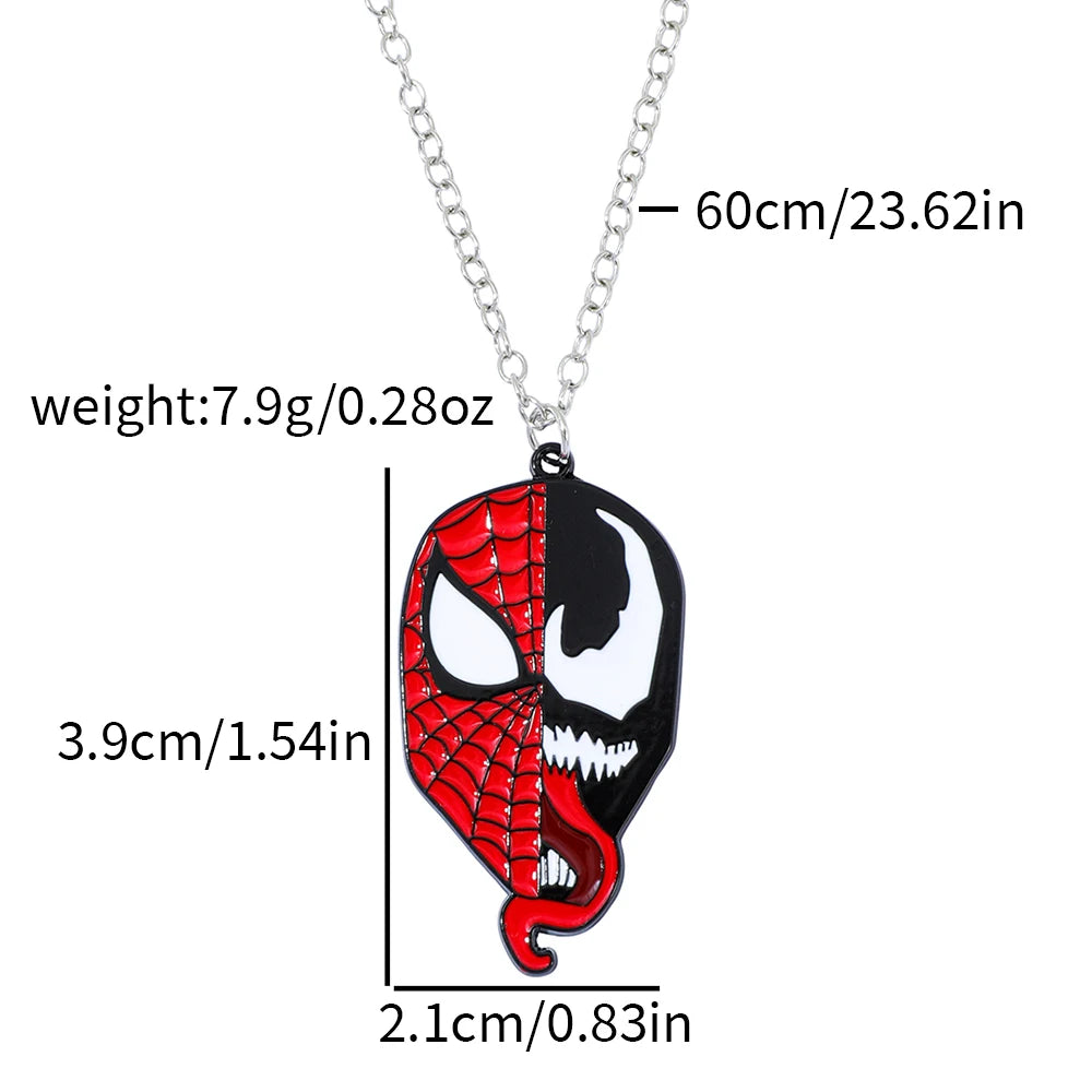 Marvel Venom & Spider-Man Enamel Pendant Necklace - Image 5