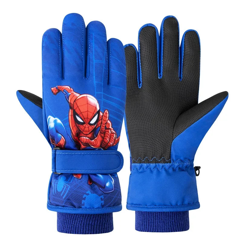 Hasbro Spider-Man Iron Man Elsa Princess Five-Finger Outdoor Gloves - Image 6