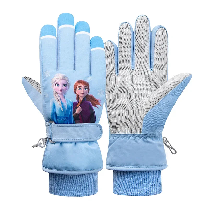 Hasbro Spider-Man Iron Man Elsa Princess Five-Finger Outdoor Gloves - Image 9