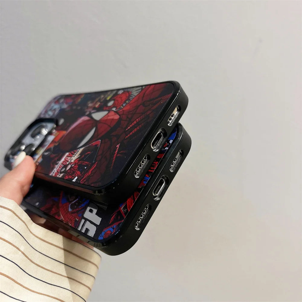 Cartoon Spider-Man & Batman Phone Case - Image 5