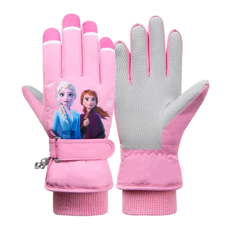 Hasbro Spider-Man Iron Man Elsa Princess Five-Finger Outdoor Gloves - Image 7