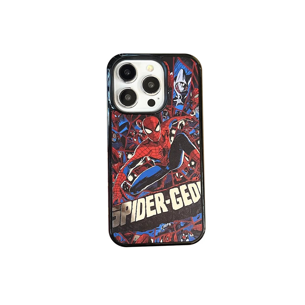 Cartoon Spider-Man & Batman Phone Case - Image 9
