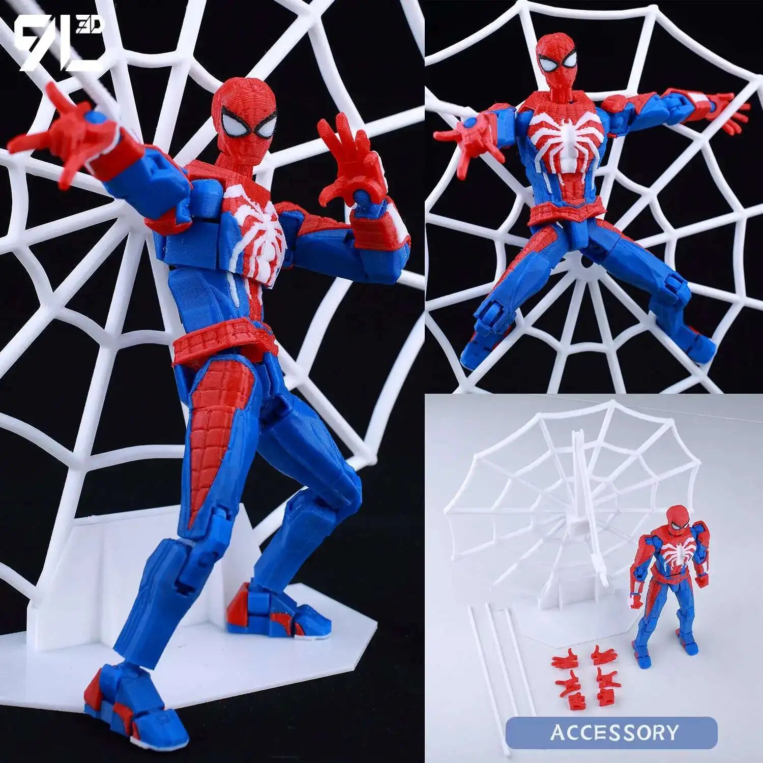 9L3D Printed Lucky Dummy 13 Spider-Man Action Figure - Image 16