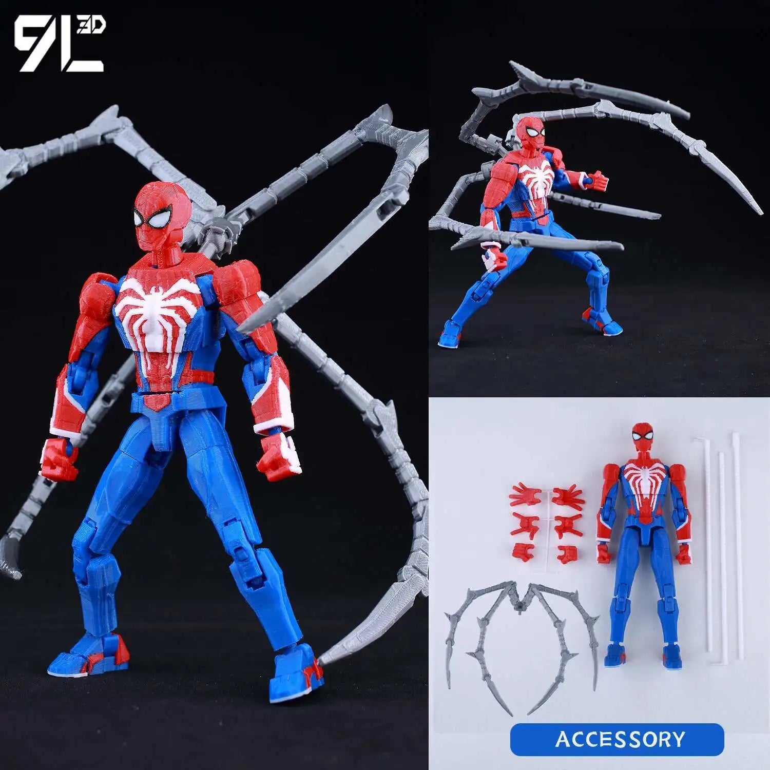 9L3D Printed Lucky Dummy 13 Spider-Man Action Figure - Image 34