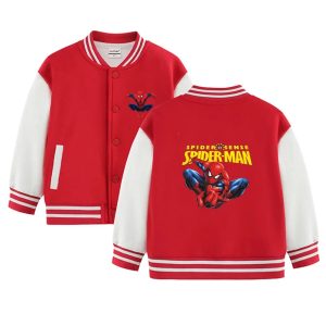 Spider-Man Print Kids Baseball Jersey