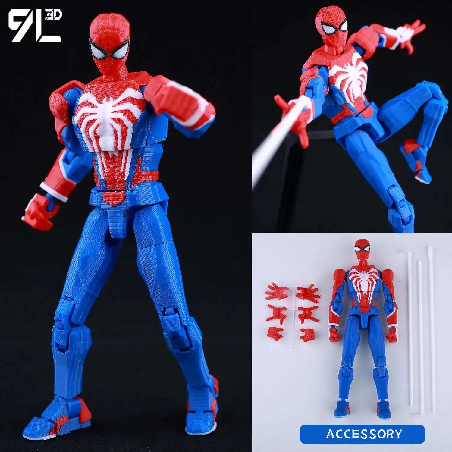 9L3D Printed Lucky Dummy 13 Spider-Man Action Figure - Image 10