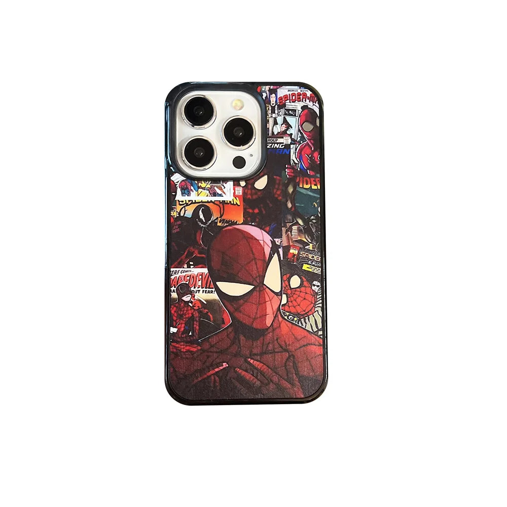 Cartoon Spider-Man & Batman Phone Case - Image 7
