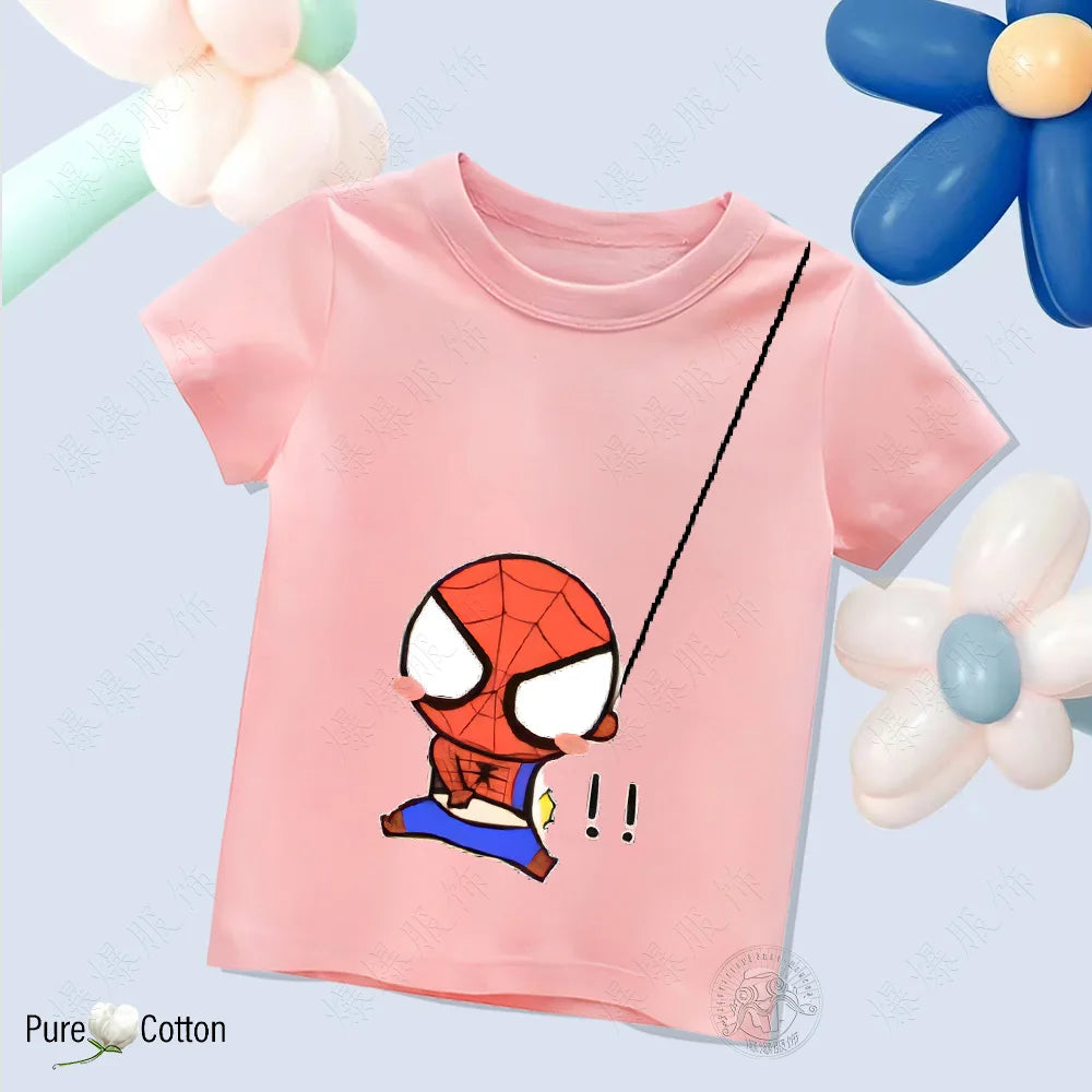 Children’s Pure Cotton Spider-Man T-Shirt - Image 20