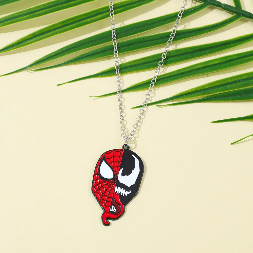 Marvel Venom & Spider-Man Enamel Pendant Necklace - Image 3