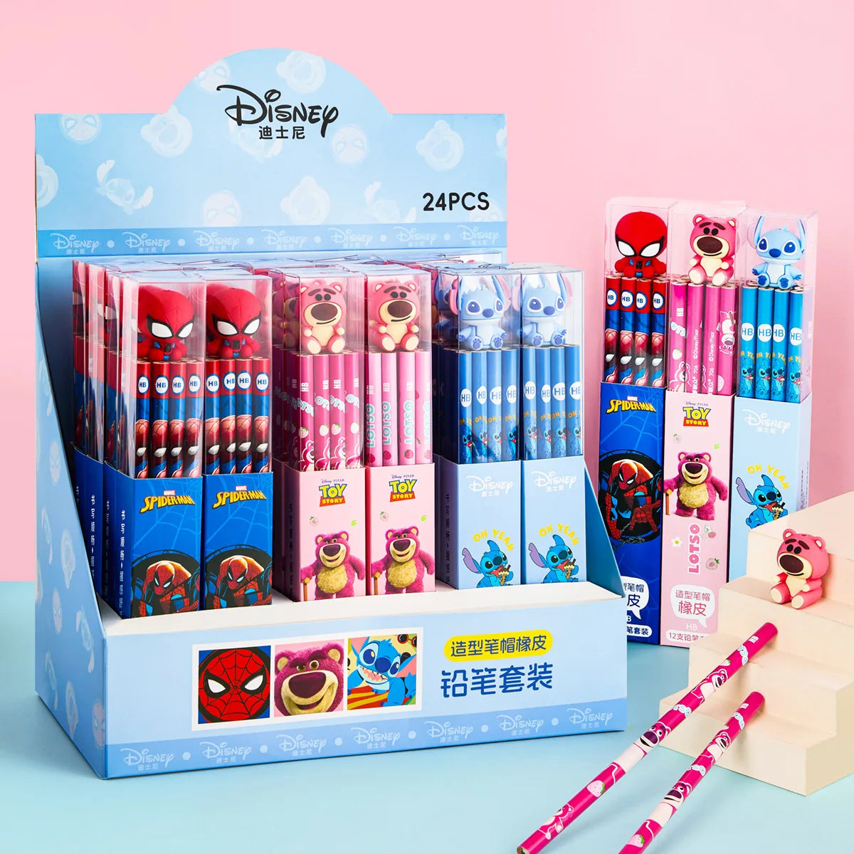 12pcs Disney Children Pencil Set - Image 5