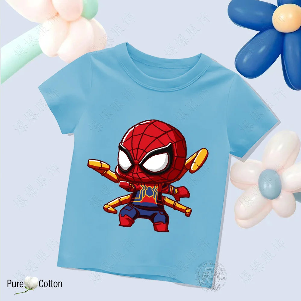 Children’s Pure Cotton Spider-Man T-Shirt - Image 14