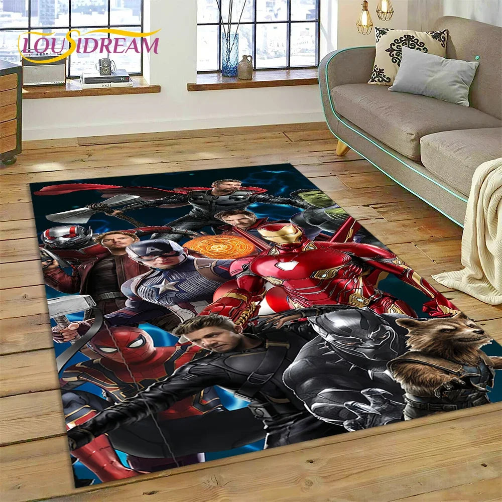 Superhero Marvel Avengers Spider-Man Cartoon Carpet - Image 19