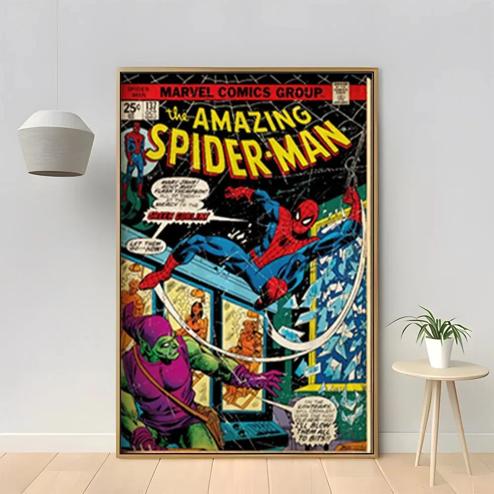 MINISO Marvel Superhero Spider-Man Vintage Art Posters - Image 9