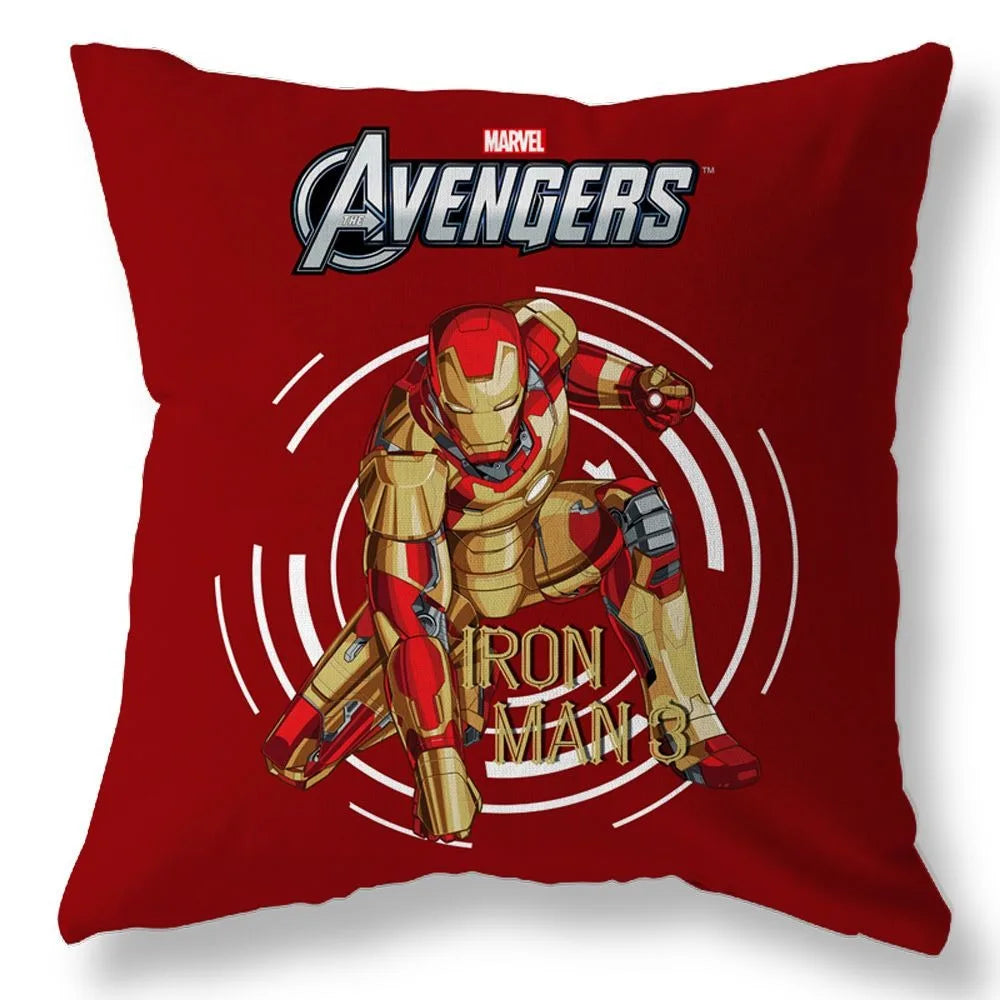 Superhero Spider-Man & Iron Man Pillow Cover - Image 4