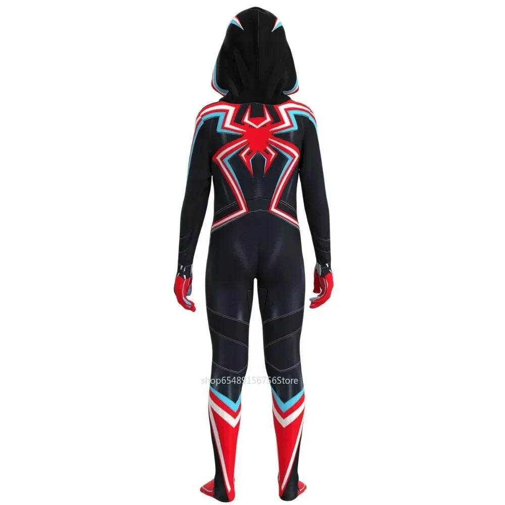 Black Spider-Man 2099 Miles Morales Cosplay Costume - Image 3