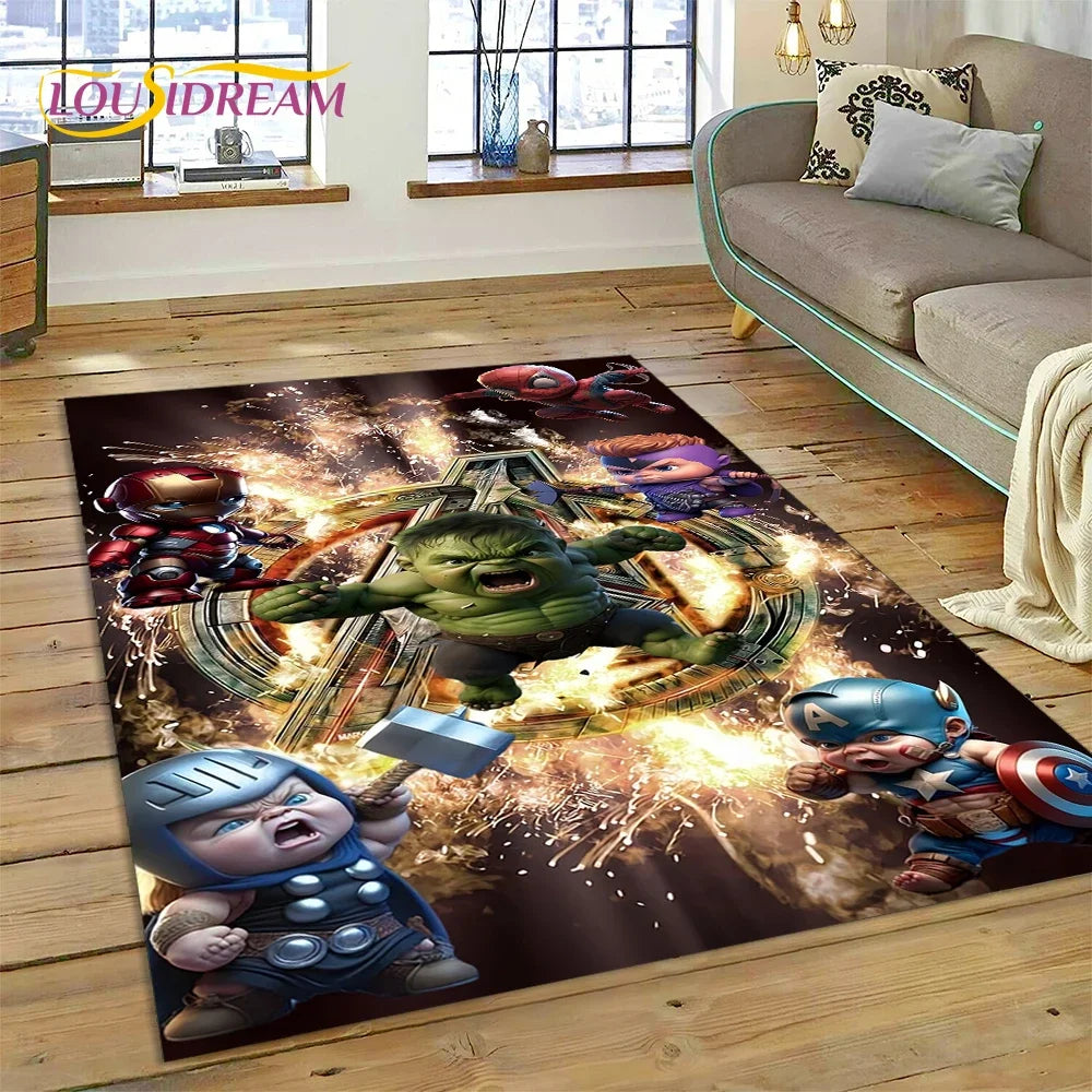 Superhero Marvel Avengers Spider-Man Cartoon Carpet - Image 10