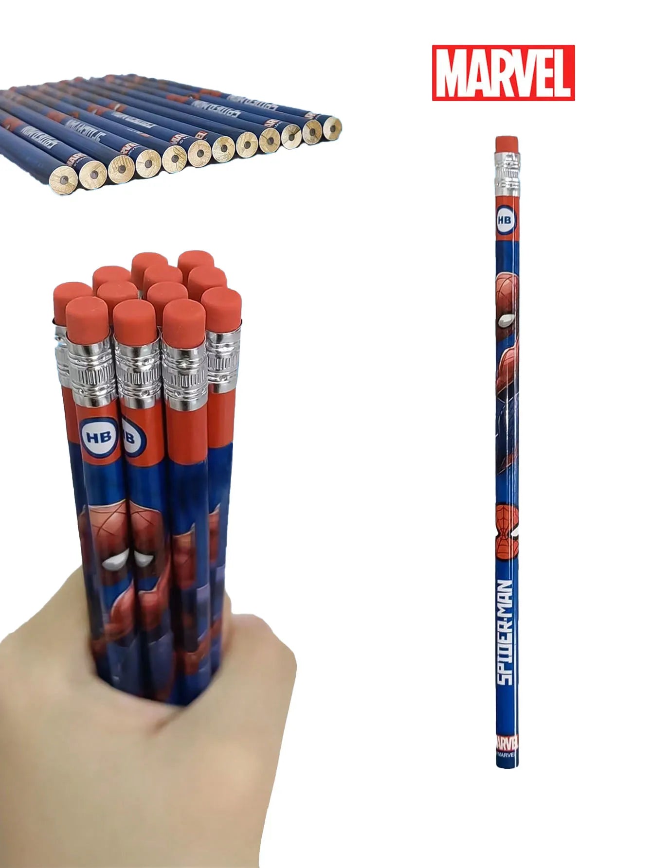 12pcs Marvel Official Spider-Man Pencil Set - Image 5