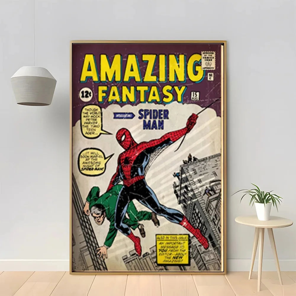 MINISO Marvel Superhero Spider-Man Vintage Art Posters - Image 14