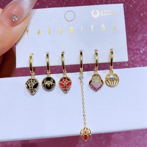 Mix and Match Hero Spider Dangle Earrings Set for Women