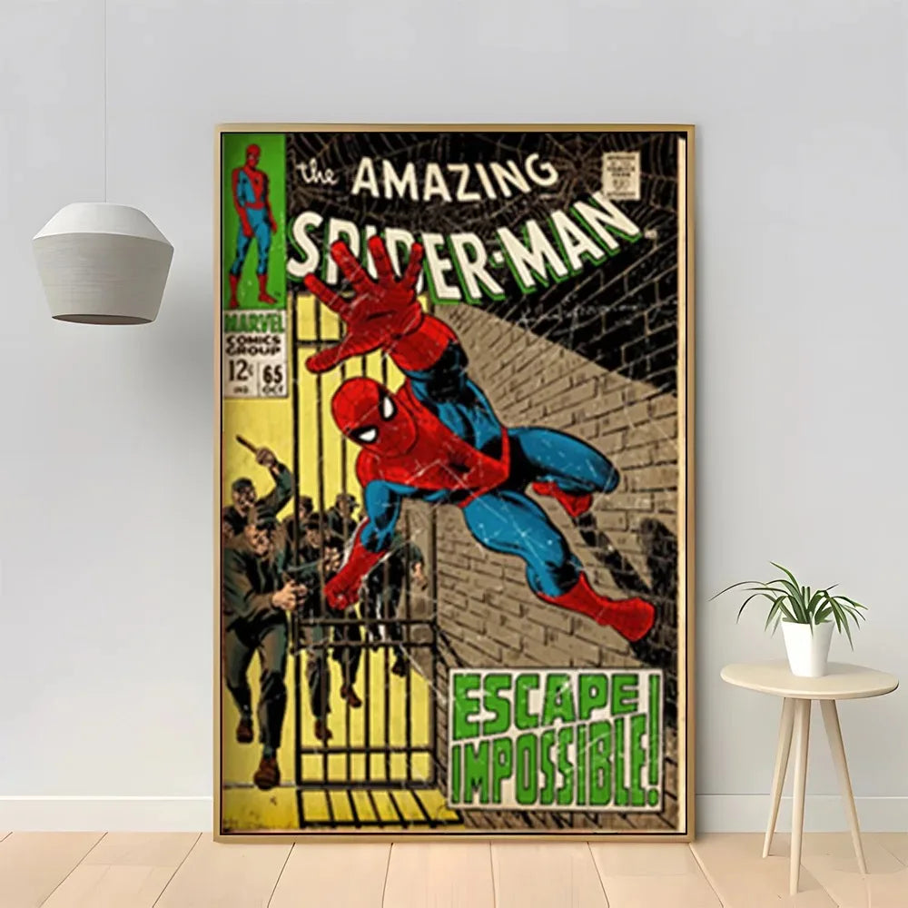 MINISO Marvel Superhero Spider-Man Vintage Art Posters - Image 12