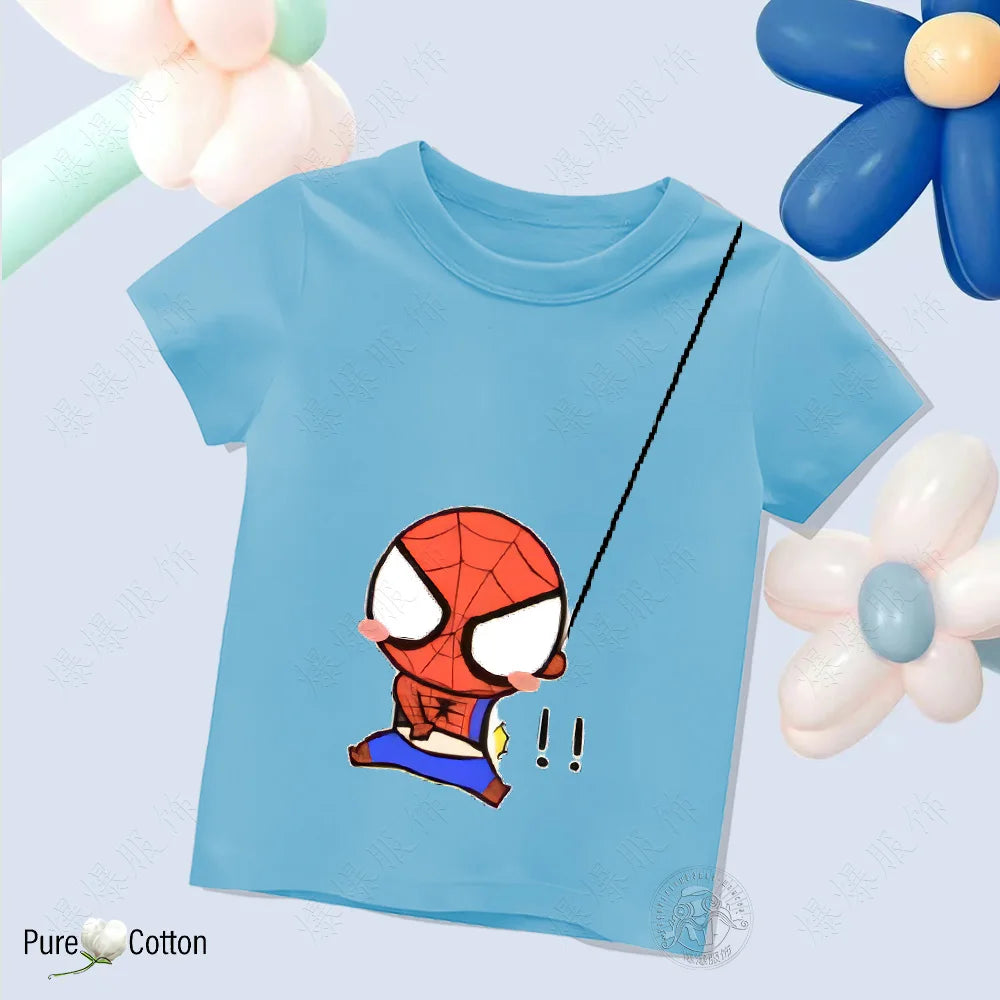 Children’s Pure Cotton Spider-Man T-Shirt - Image 10