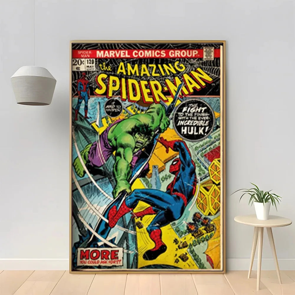 MINISO Marvel Superhero Spider-Man Vintage Art Posters - Image 10