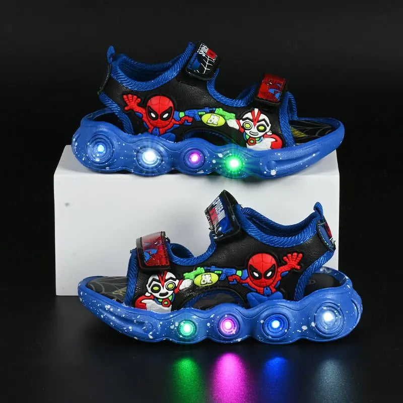 Children’s Disney Marvel Spider-Man LED Light Shoes - Image 3
