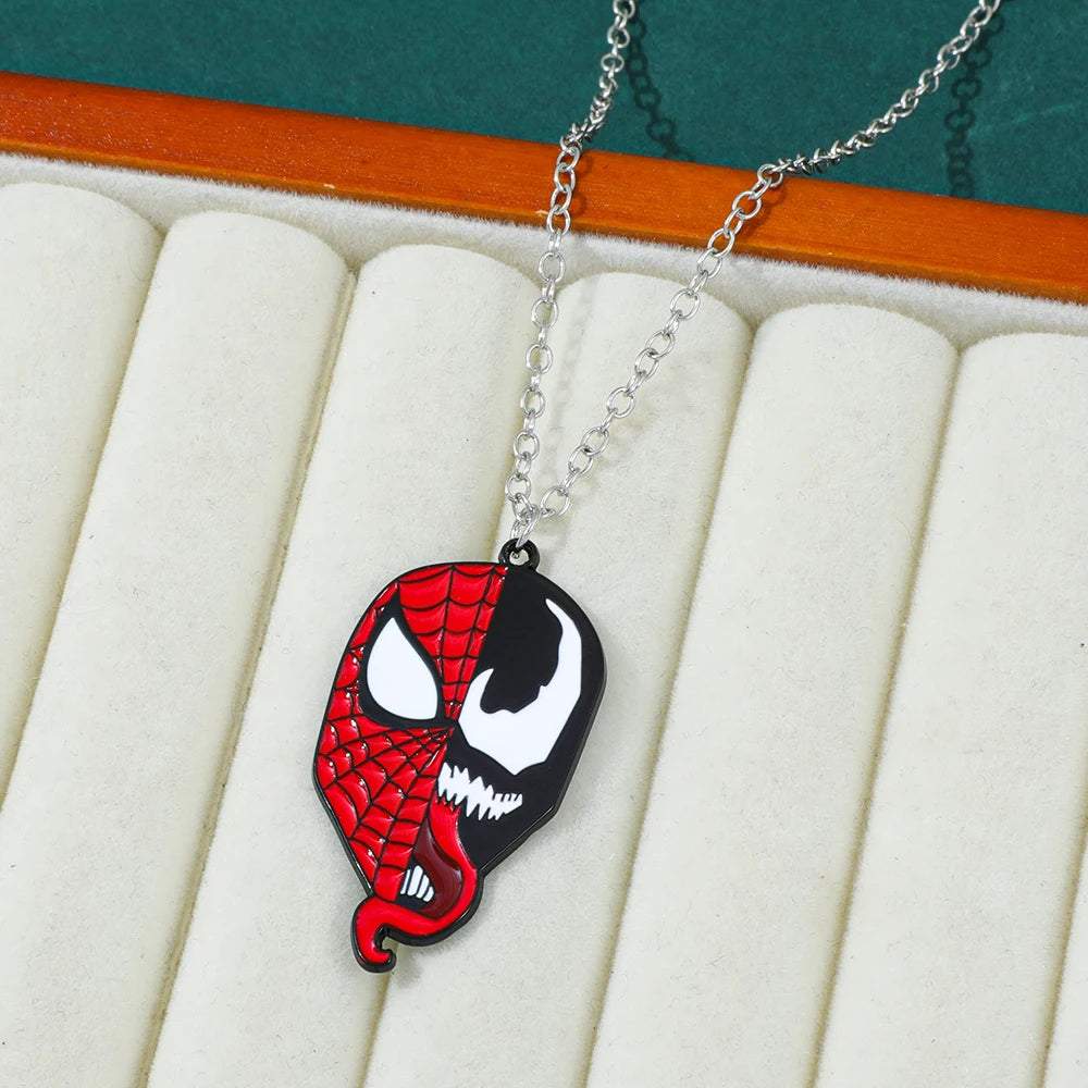 Marvel Venom & Spider-Man Enamel Pendant Necklace