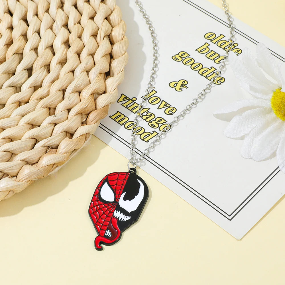 Marvel Venom & Spider-Man Enamel Pendant Necklace - Image 6