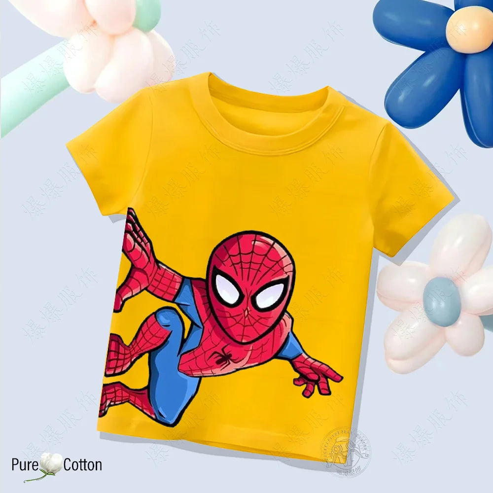 Children’s Pure Cotton Spider-Man T-Shirt - Image 2