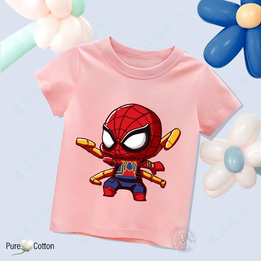 Children’s Pure Cotton Spider-Man T-Shirt - Image 8